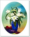 Lillies on the Table Note Card